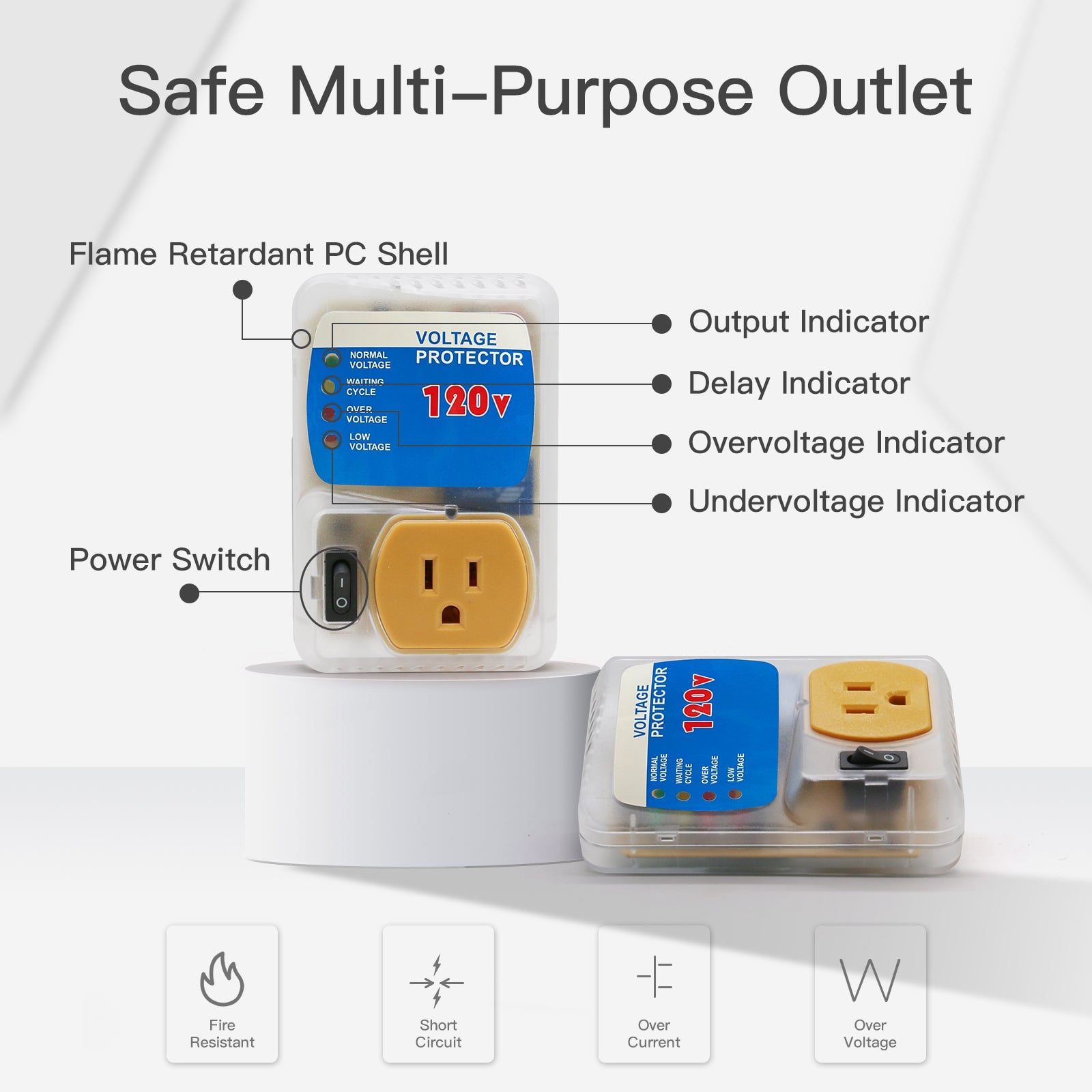 Bseed Surge Protector Voltage 120V US Socket PC Panel Home Appliance Socket Voltage Transformers & Regulators Bseedswitch 