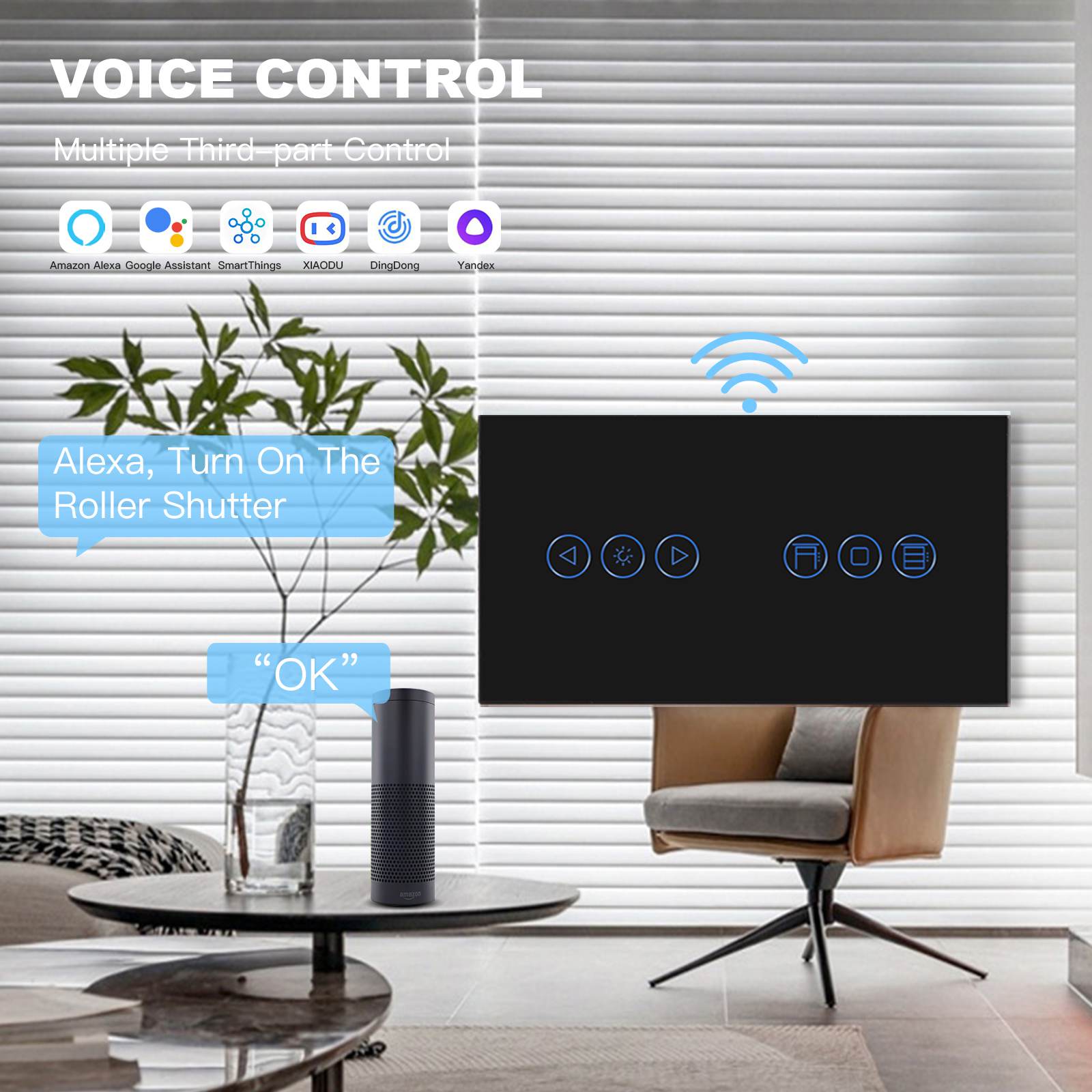 BSEED WiFi dimmer switch with shutter switch Light Switches Bseedswitch 