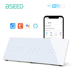 Bseed Tribe WiFi 1/2/3 Gang Light Switch 228mm Light Switches Bseedswitch 