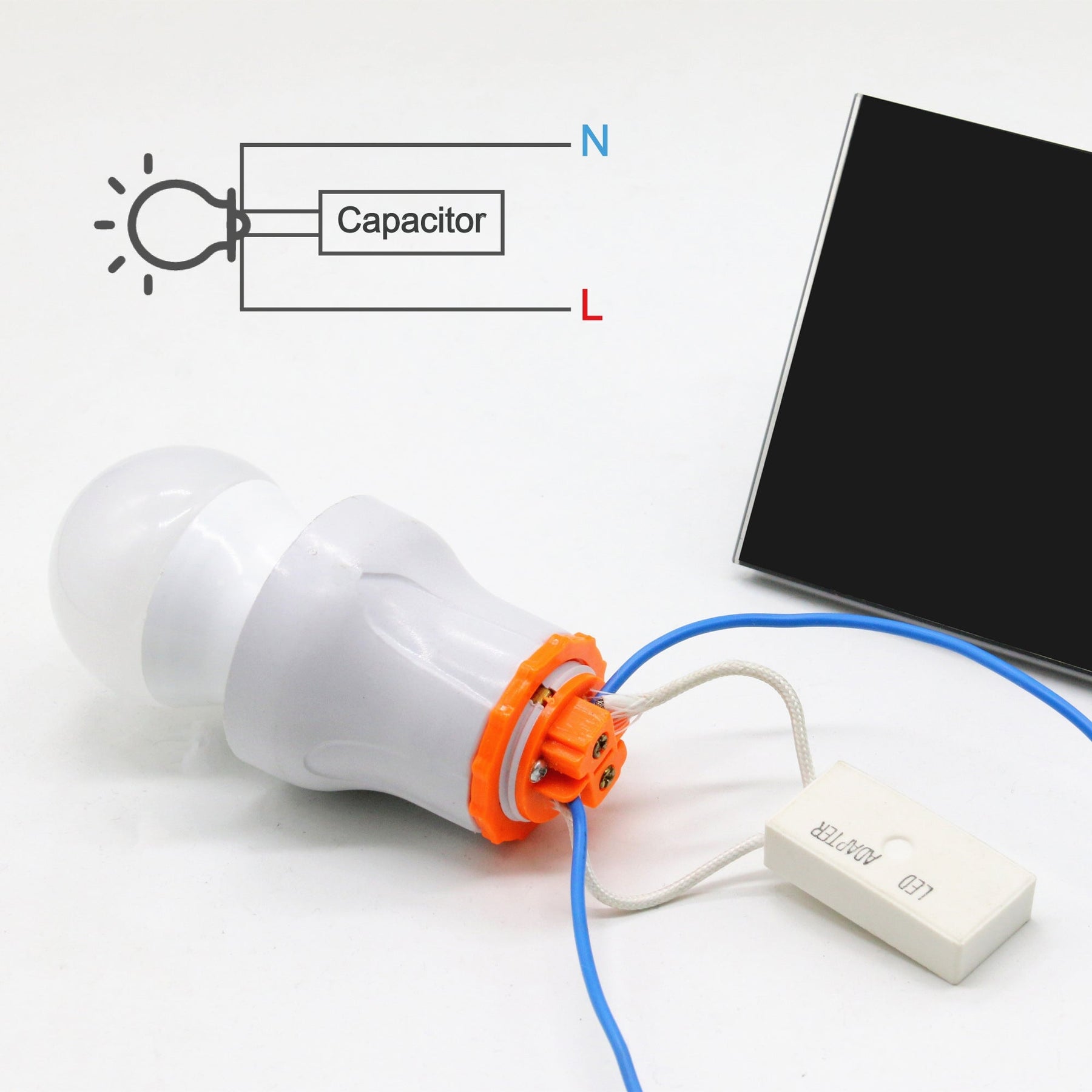 Bseed EU Standard Touch LED Dimmer 2Gang 1 Way With Crystal Glass Panel Light Switches Bseedswitch 