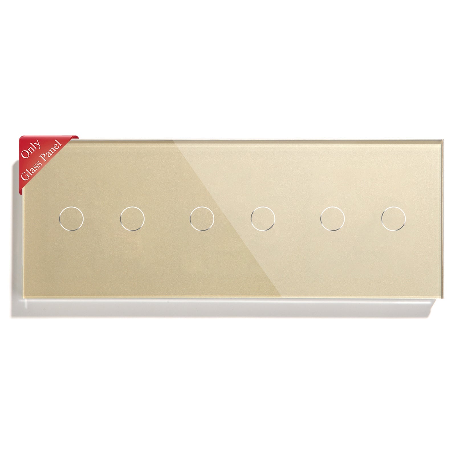 BSEED Glass Panel Only 228mm Triple 1/2/3 Gang Pearl DIY with Metal Frame Light Switches Bseedswitch 
