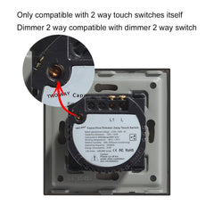 Bseed Touch Dimmer Switch 1/2 Gang 1/2 Way Light Switches Bseedswitch 