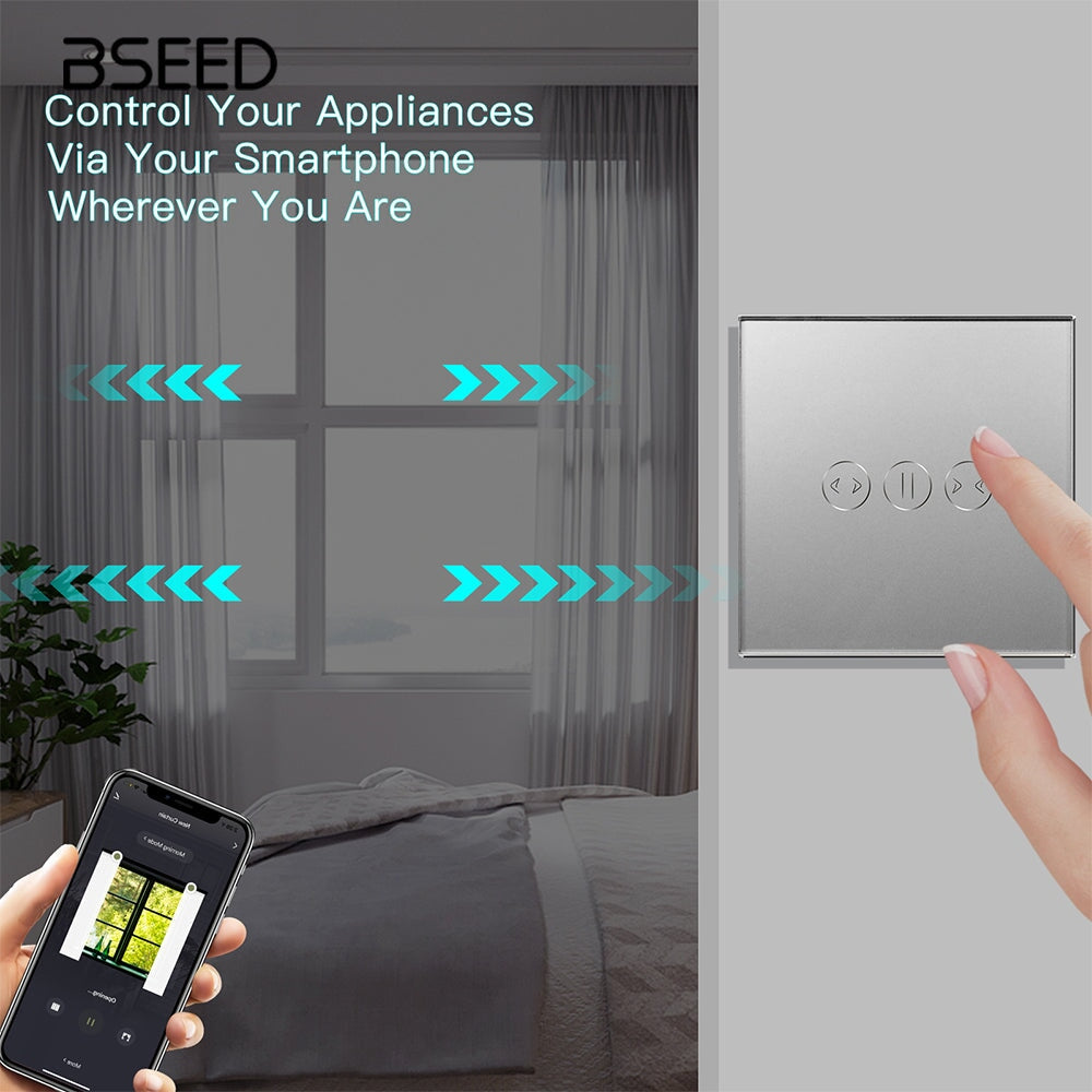 Bseed Smart Wifi Curtain Switch Support by Tuya And Smart Life Home Automation Kits Bseedswitch 