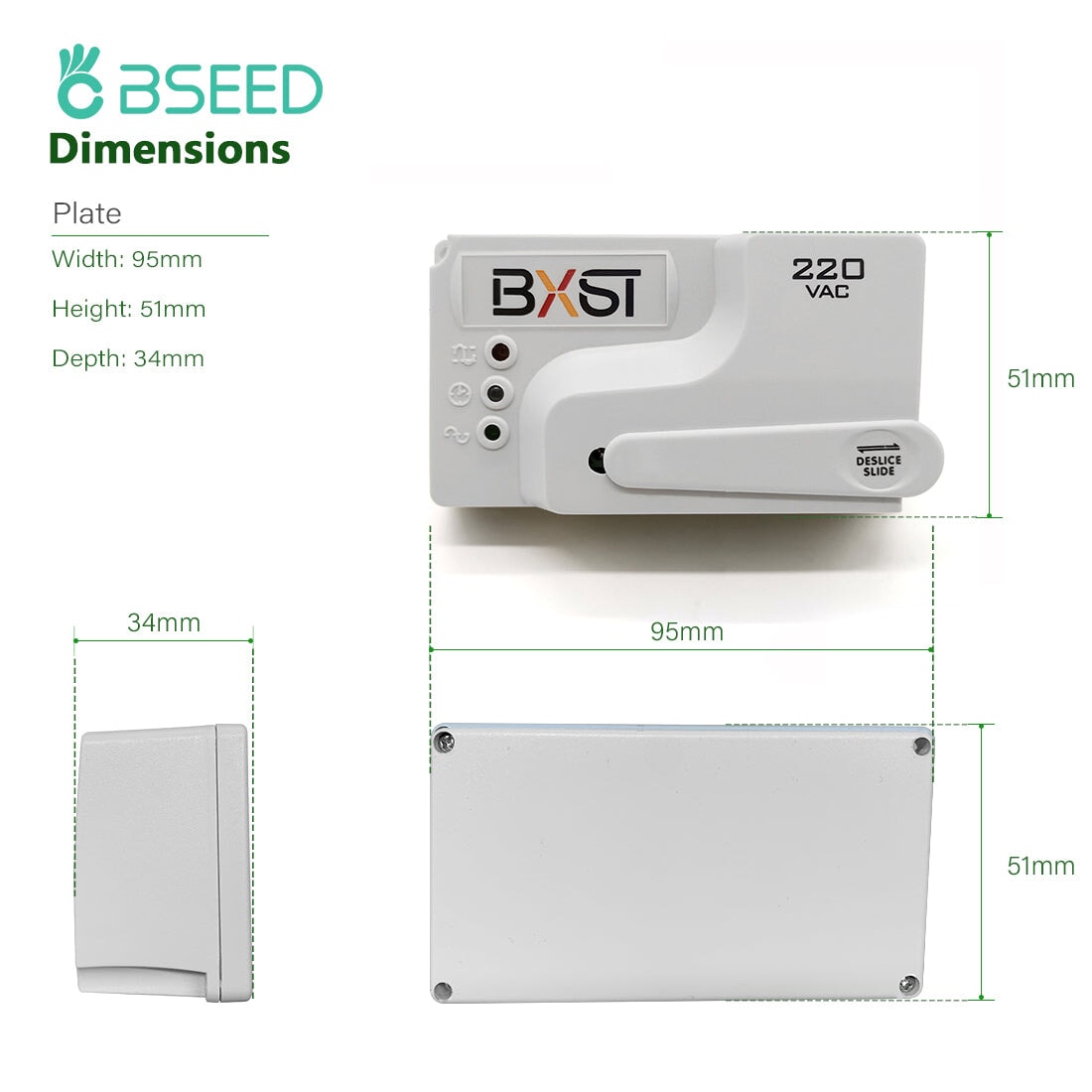 BSEED US Standard PC Series Power Protector Socket Voltage 50 Hz-60 Hz 220V Wall Socket Cable Protector Voltage Transformers & Regulators Bseedswitch 