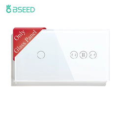 BSEED 157mm Pearl Crystal Only Glass Panel For Touch Switch plus WIFI Curtain Switch Function Module Parts Bseedswitch 