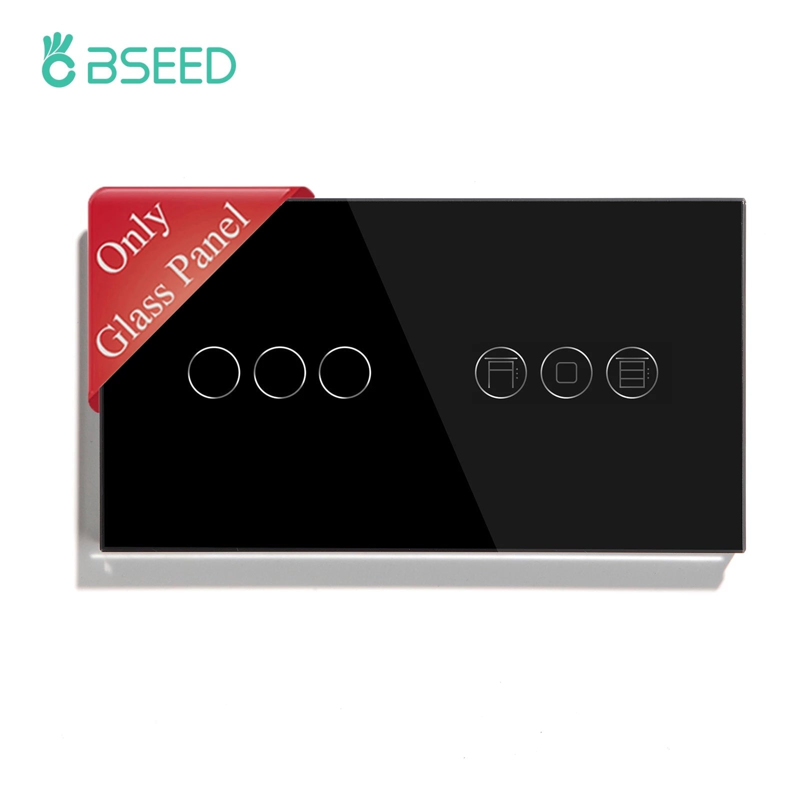 Bseed Pearl Crystal Only Glass Panel For Touch Switch plus WIFI Shutter Switch Function Module Parts Bseedswitch 