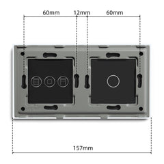 Bseed Pearl Crystal Only Glass Panel For Touch Switch plus WIFI Shutter Switch Function Module Parts Bseedswitch 