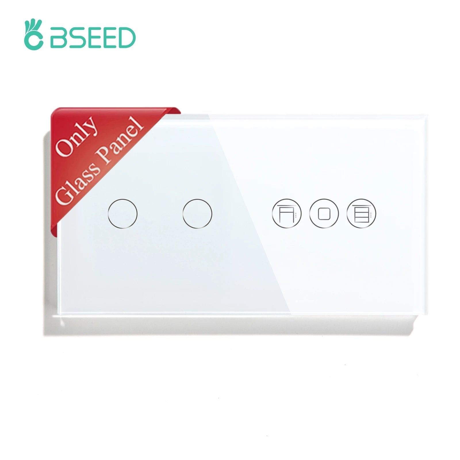 Bseed Pearl Crystal Only Glass Panel For Touch Switch plus WIFI Shutter Switch Function Module Parts Bseedswitch 