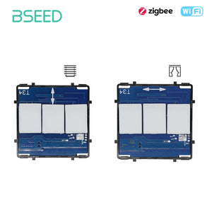 Bseed ZigBee WiFi Curtain / Roller Shutter Switch Function Key Without Glass Panel Windows Bseedswitch 