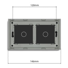 Bseed 146mm Crystal Glass Switch Frame Wall Socket DIY Part Home Improvement UK Standard Lighting Accessories Bseedswitch 