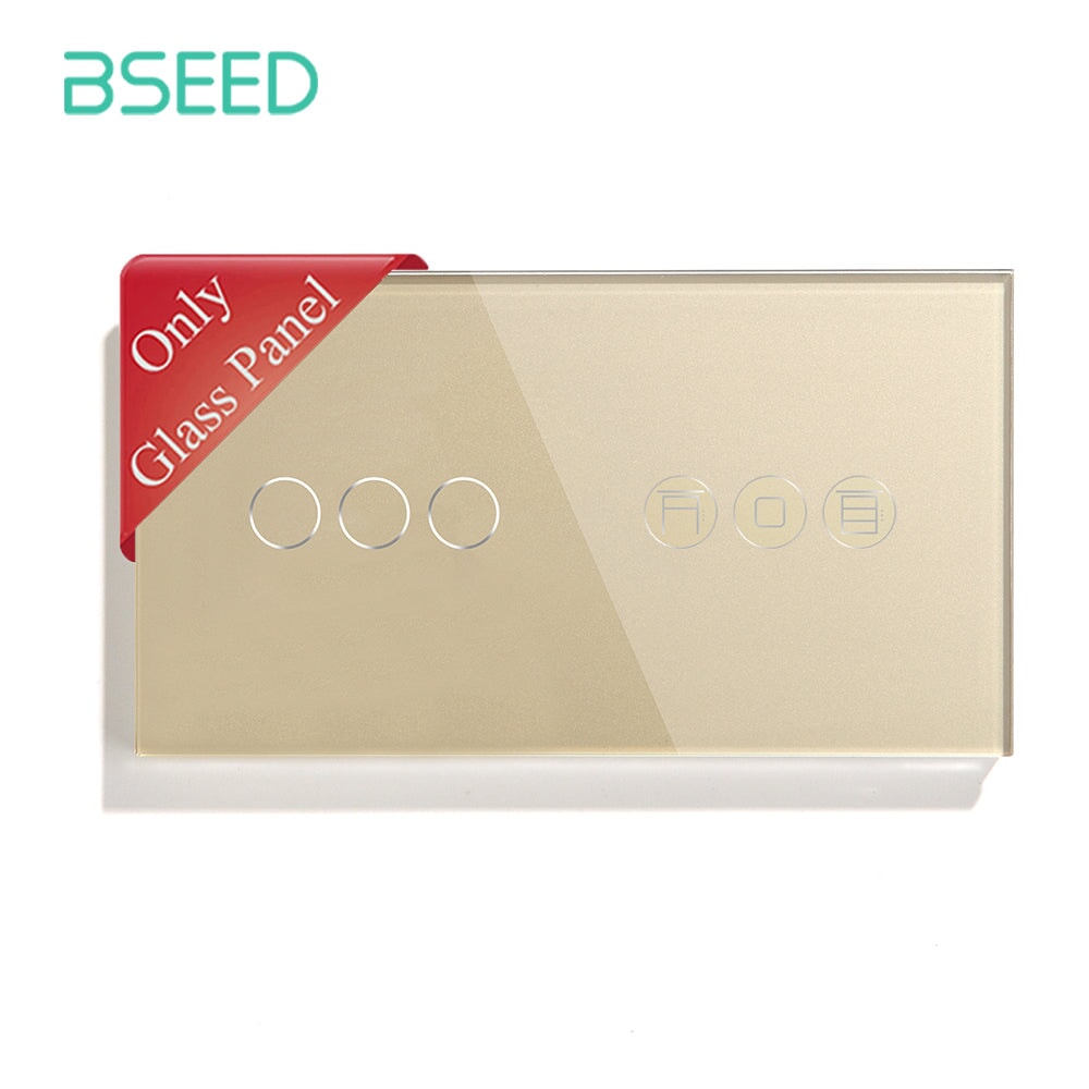 Bseed Pearl Crystal Only Glass Panel For Touch Switch plus WIFI Shutter Switch Function Module Parts Bseedswitch 