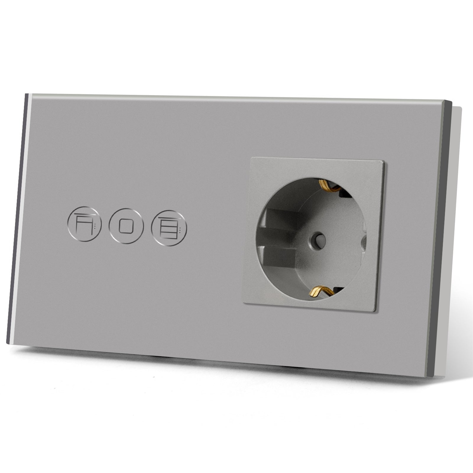 Bseed Touch Wifi Shutter Switch EU Standard Socket Without Wifi Power Outlets & Sockets Bseedswitch 