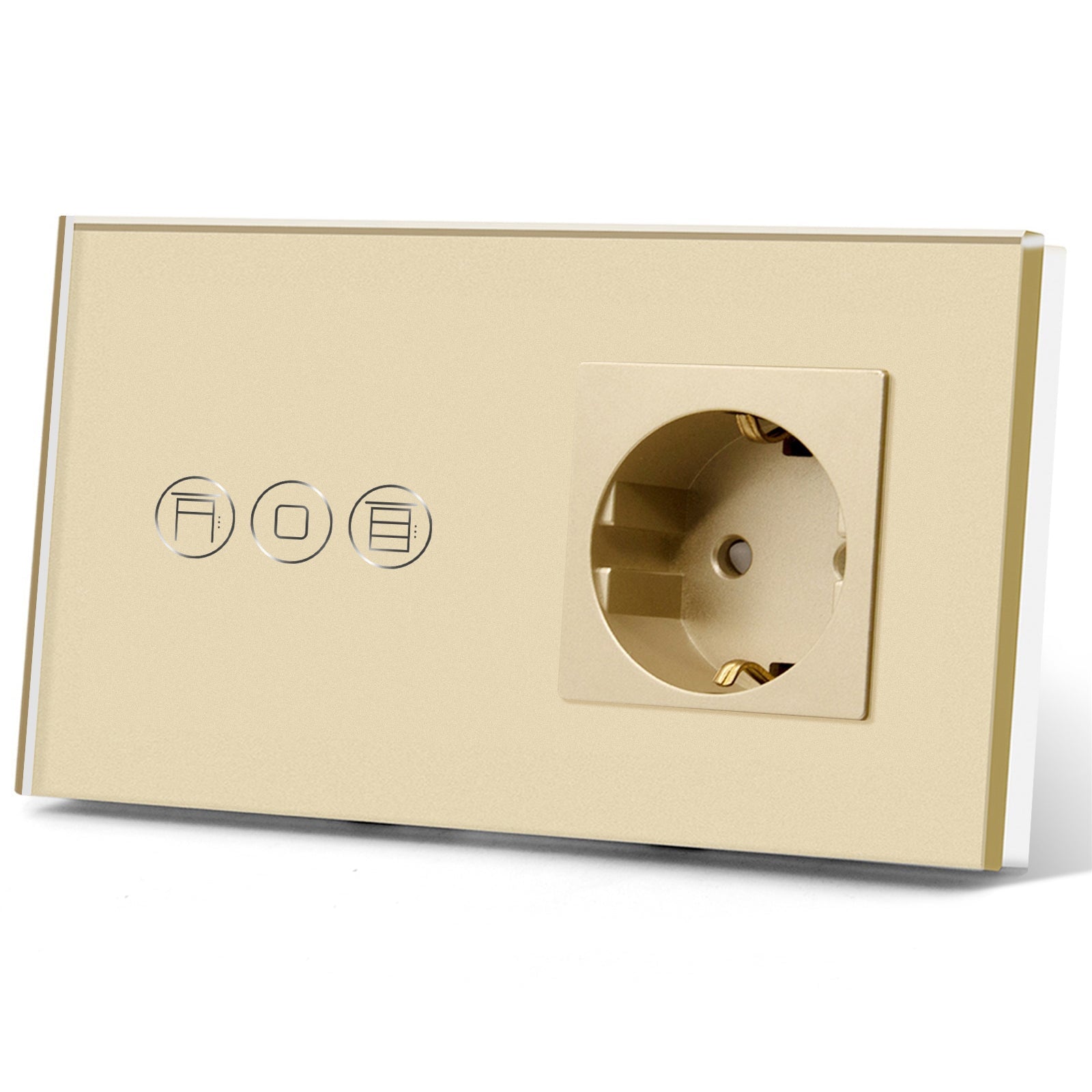 Bseed Touch Wifi Shutter Switch EU Standard Socket Without Wifi Power Outlets & Sockets Bseedswitch 