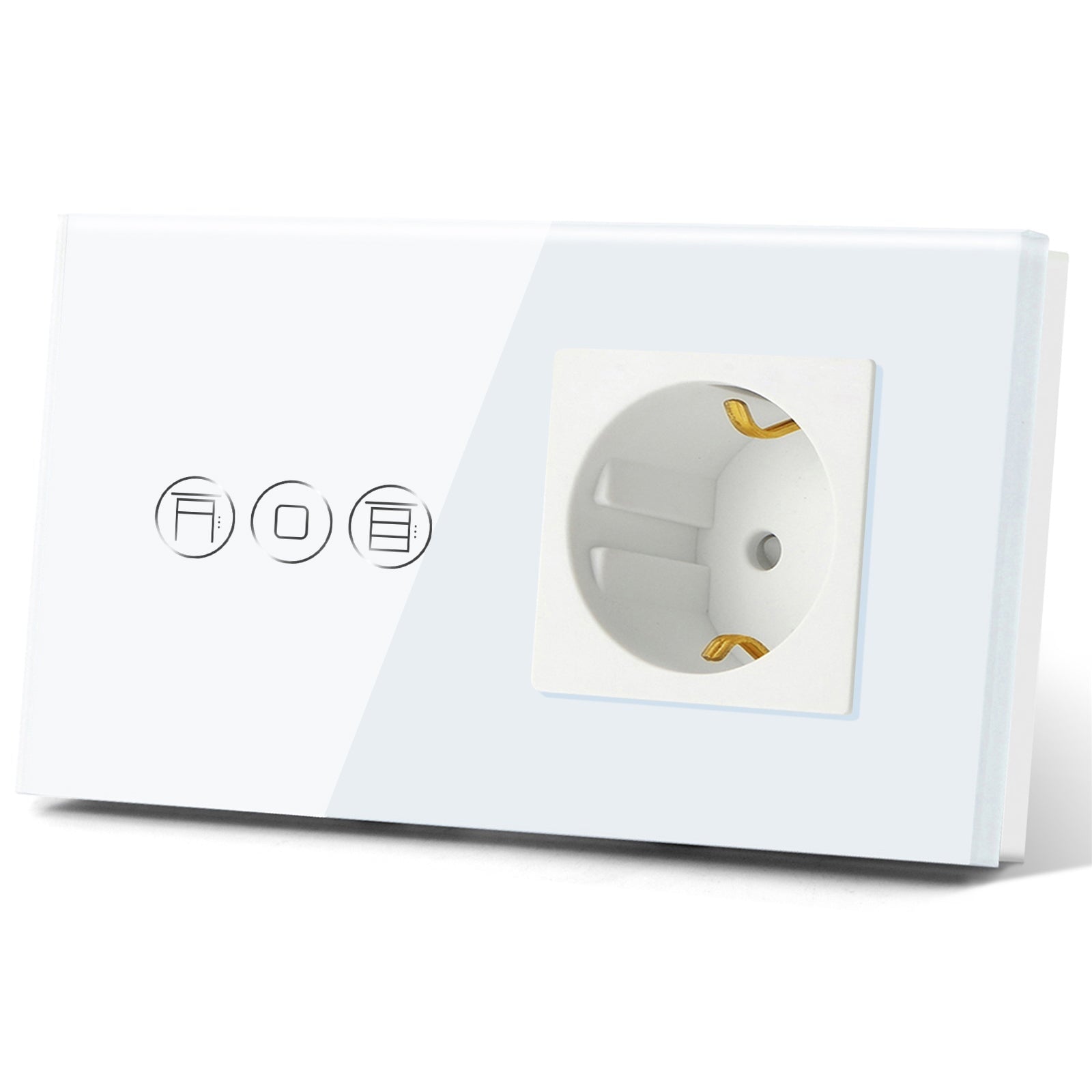 Bseed Touch Wifi Shutter Switch EU Standard Socket Without Wifi Power Outlets & Sockets Bseedswitch 