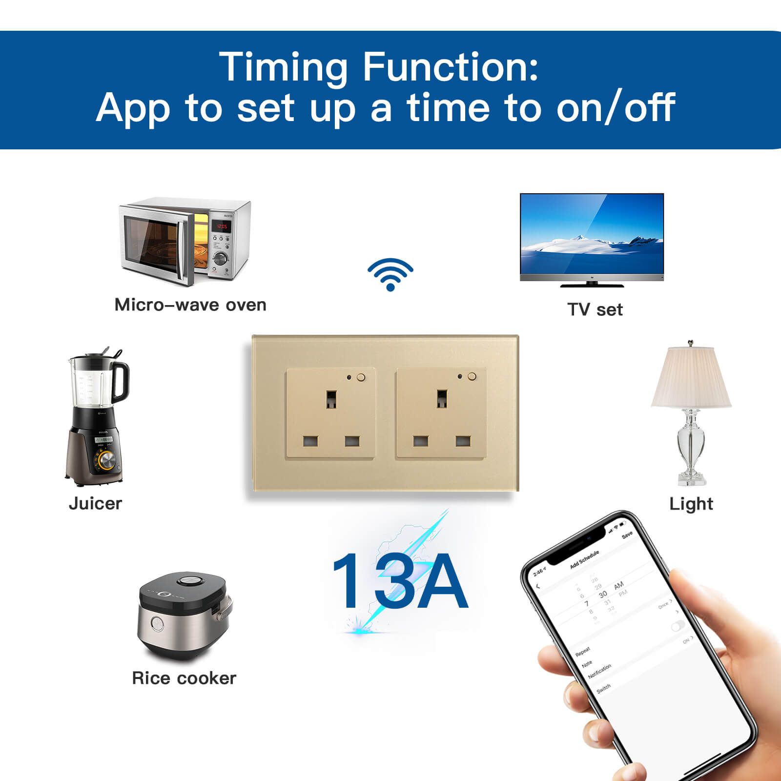 BSEED Smart WiFi UK Standards Wall Sockets Power Outlets & Sockets Bseedswitch 