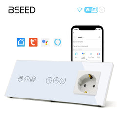 Bseed Smart WiFi Shutter Switches WiFi Dimmer Switches With Normal EU Standard Wall Sockets Light Switches Bseedswitch 