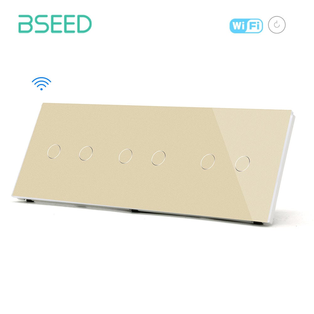 Bseed Tribe WiFi 1/2/3 Gang Light Switch 228mm Light Switches Bseedswitch 