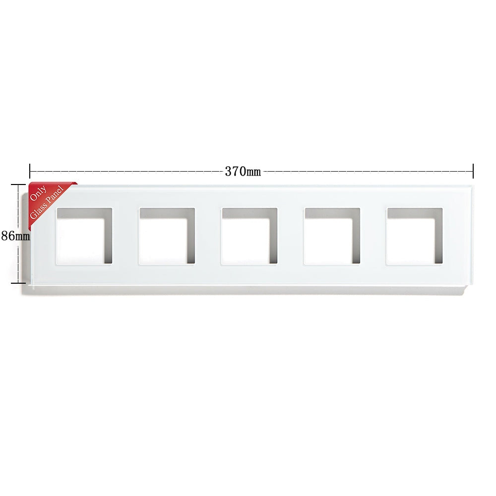 Bseed Crystal Glass Frames Socket Frame 4 Color 1/2/3/4/5 Slotes DIY Part Wall Jacks & Braces Bseedswitch 