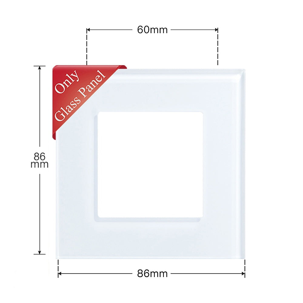 Bseed Crystal Glass Frames Socket Frame 4 Color 1/2/3/4/5 Slotes DIY Part Wall Jacks & Braces Bseedswitch 