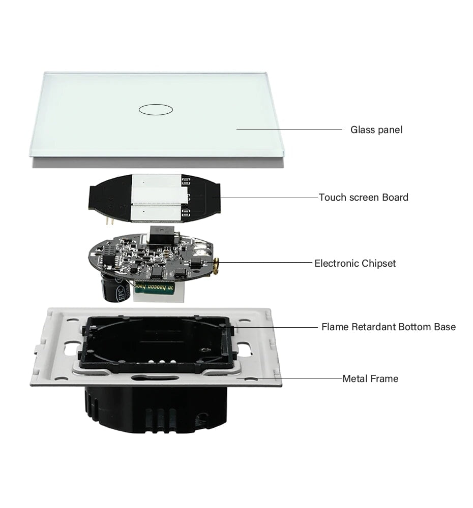 Bseed Touch Dimmer Switch 1/2 Gang 1/2 Way Light Switches Bseedswitch 