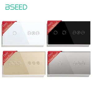 BSEED 157mm Pearl Crystal Only Glass Panel For Touch Switch plus WIFI Curtain Switch Function Module Parts Bseedswitch 