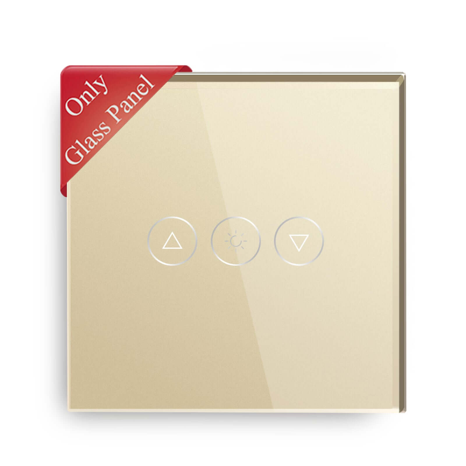 Bseed Dimmer Switch Panel Insert Part and Function Key Wall Plates & Covers Bseedswitch 86mm Wifi Dimmer Panel Golden 