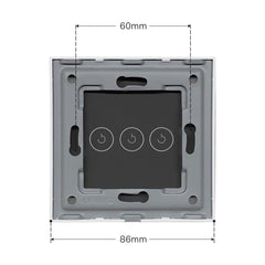 Bseed 86mm Glass Panel Switch DIY Part With Or Without Icon Bseedswitch 