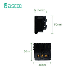 BSEED EU standard Function Key Cover Socket With Double USB socket DIY Parts Power Outlets & Sockets Bseedswitch 