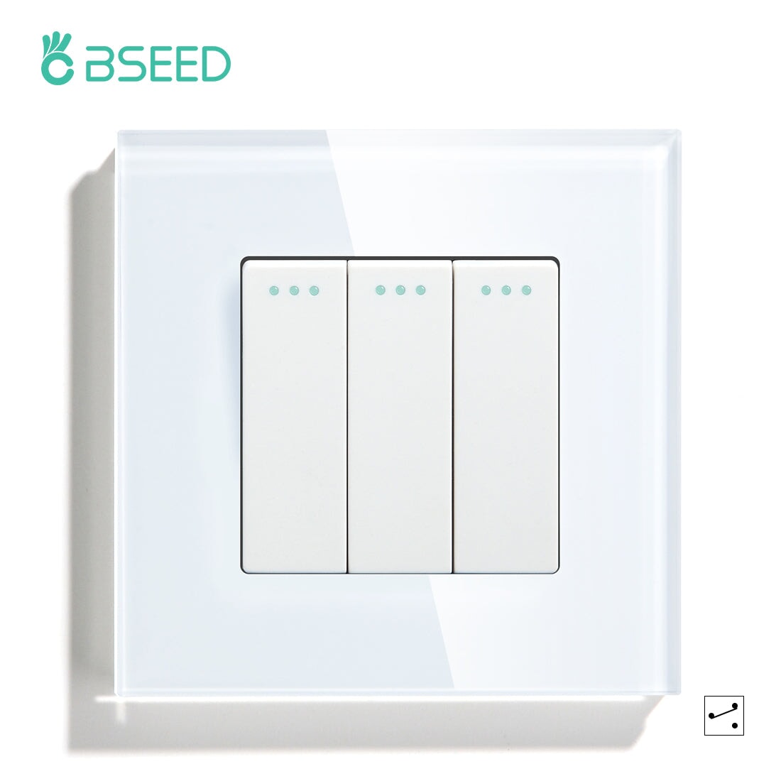 Bseed Button Light Switch 1/2/3 Gang 1/2 Way Mechanical Switches Crossbar Switch Light Switches Bseedswitch 