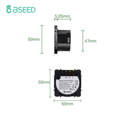 Bseed Live Line Only ZigBee Wifi Light Switch 1/2/3 Way Function Key DIY Parts Light Switches Bseedswitch 