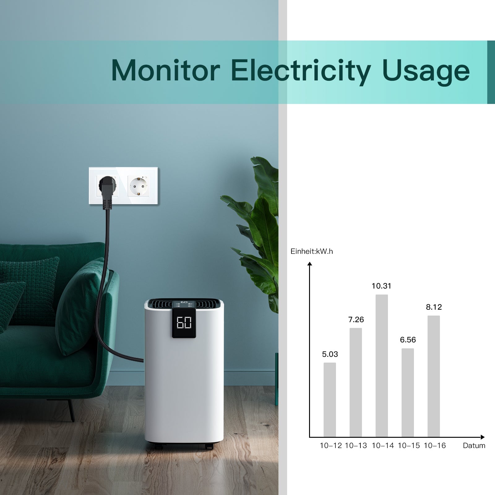 Bseed Wifi EU Standard Socket Wall Sockets With Energy Monitoring Power Outlets & Sockets Bseedswitch 